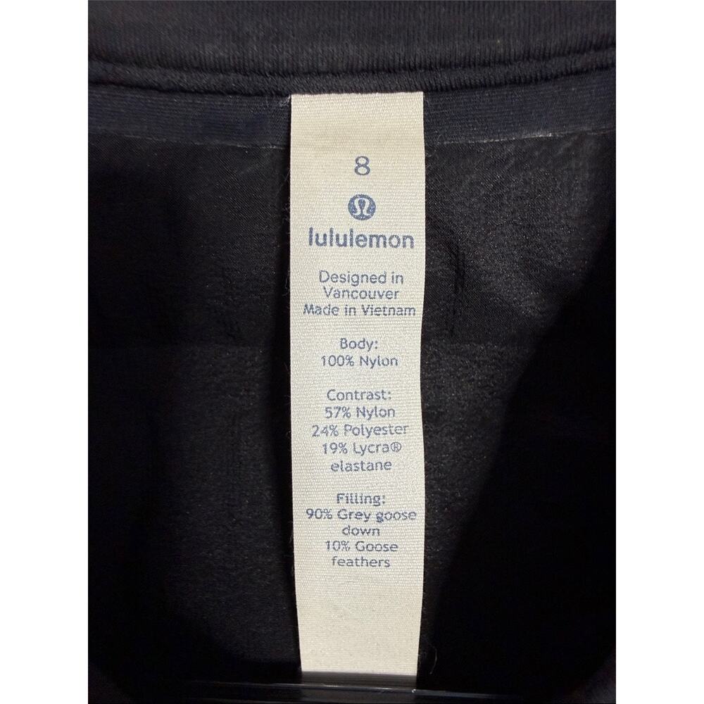 Lululemon Down and Around Black Vest Women's 8 - Picture 4 of 8